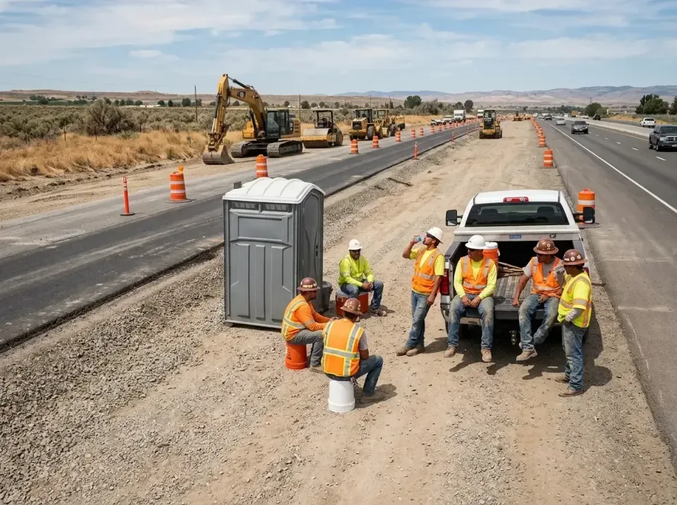 highway-road-construction-crew-007 — frequently asked questions, Porta Potty and Restroom Rentals in Palmdale, CA